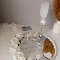 فروش استند اثر انگشت و جا حلقه و ست عقد