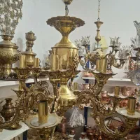 لوستر برنزی و آبکاری|لوستر و چراغ آویز|قرچک, مهدیه|دیوار