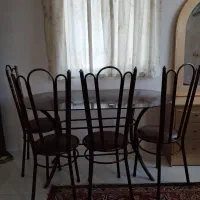 میز  صندلی فلزی محکم وزیبا       مناسب  باغ|میز و صندلی غذاخوری|مشهد, احمدآباد|دیوار