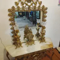 آینه شمعدان برنز