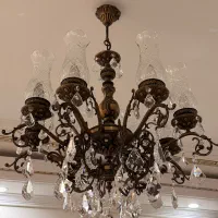 لوستر ۸ شاخه برنزی