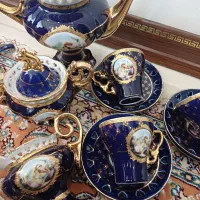 سرویس شیر خوری سورمه ایی|ظروف سرو و پذیرایی|قم, زنبیل آباد|دیوار
