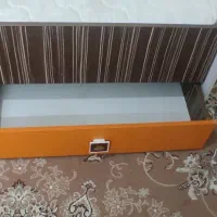 تخت خواب کشو دار و تشک فنری نوجوان|تخت و سرویس خواب|مشهد, حجاب (شهرک غرب)|دیوار