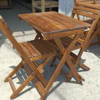 میزوصندلی چوبی دونفره