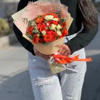 دسته گل مینیمال|گل و گیاه طبیعی|مشهد, هفت تیر (حافظ)|دیوار