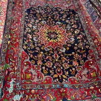 قالی ۶ متری زمینه سرمه ای همدان