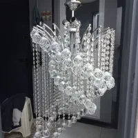 لوستر کریستالی ۲۶ شاخه|لوستر و چراغ آویز|خمینی‌شهر, |دیوار