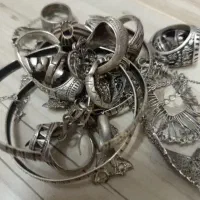 خرید فروش انگشتر زنجیر نقره مستعمل