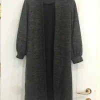 دوعدد مانتو زنانه نقره ای و مشکی مناسب سایز۴۰