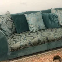 مبل هفت نفره سالم رنگ آبی درباری