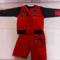 بلوز شلوار آستین چرم نو