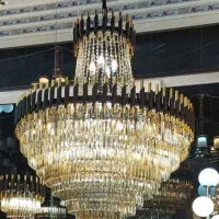 روشنایی مدرن|لوستر و چراغ آویز|گلبهار, شهر جدید گلبهار|دیوار