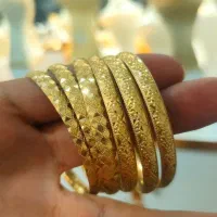 طلای شکن زنجیر گوشواره النگو