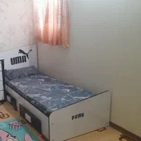 تخت نوجوان با تشک دو کشو