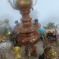 سماور مس سنگین اصل وسه عددجامیوه برنز