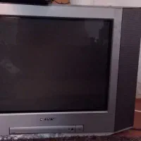 تلوزیون ۲۱اینج صفحه تخت سونی،تک سندلی سالم و محکم