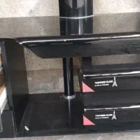 میز تلویزیون شیشه خم جنس فرانسه