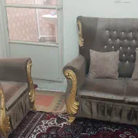 فروش مبل ۷نفره همراه با کوسن تمیز ومرتب