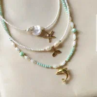 گردنبندهای ترند تک و عمده|بدلیجات|کیش, |دیوار