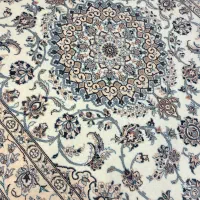 فرش دستباف نایین ۱/۵×۲/۵ کرم|فرش|اصفهان, خواجو|دیوار