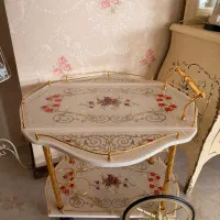 میز بار چرخدار  پذیرایی کرم