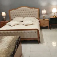 تخت دو نفره چوبی با کیفیت مشهد تخت