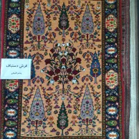 فرش دستباف خراسان ۱۳۰*۱۸۰ طرح درخت سرو و انار، نو