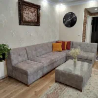 مبل ال طوسی به همراه جلو مبلی|مبلمان خانگی و میز عسلی|تهران, مدائن|دیوار