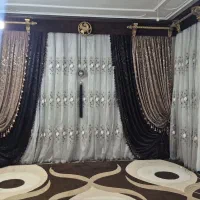 پرده سلطنتی کامل و مجلل(حریر گلدوزی.دکور.مخمل)