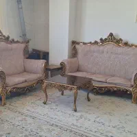 فروش مبل ۷ نفره با جلو مبلی و دوتا عسلی|مبلمان خانگی و میز عسلی|قدس, شهر‌قدس|دیوار