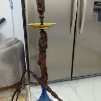 قلیان رخ ست کامل چوب گردو دوسیب