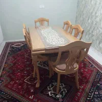 میز ناهارخوری ۶ نفره|میز و صندلی غذاخوری|شیراز, زند|دیوار