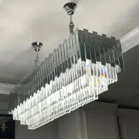 ست ۵تایی لوستر کریستال آیینه ای|لوستر و چراغ آویز|تهران, مختاری|دیوار