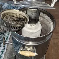 سماورگازی برنجی ۲۰لیتری مناسب مراسمات و قهوه خانه|سماور، چای‌ساز، قهوه‌ساز|وحیدیه, |دیوار