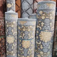 کناره فرش طوسی نقره ای طلا کوب ۵۰۰شانه|گلیم، جاجیم، گبه|قم, نیروگاه|دیوار