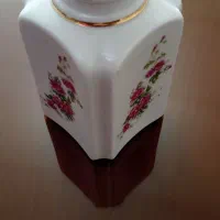 چایدان ونمکدان گل سرخی عتیقه