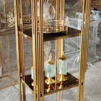 بوفه فلزی فورتیک چهار طبقه پیانومربع