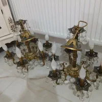 لوستر شش شاخه مدل قو قدیمی همراه با لامپ|لوستر و چراغ آویز|کهریزک, |دیوار