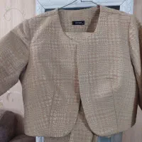 کراپ کت و شلوار ژاکارد