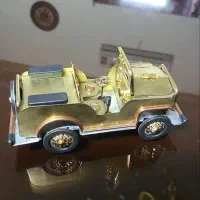 جیپ دست ساز مجسمه برنزی|مجسمه، تندیس، ماکت|تهران, کوی بیمه|دیوار