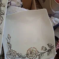 سرویس چینی گل برجسته