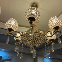 لوستر ۵ شاخه در حد نو|لوستر و چراغ آویز|ری, دیلمان|دیوار