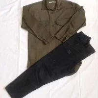 مانتو شومیزی کتان  پاییزه درحدنو