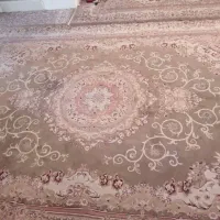 فرش ۱۲متری گردویی نگین مشهد گل ابریشم