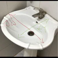 ۱ عدد سنگ روشویی کاملا سالم|لوازم سرویس بهداشتی|مشهد, الهیه|دیوار