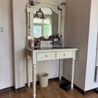 فروش تخت خواب و میز آرایش|تخت و سرویس خواب|گلپایگان, |دیوار