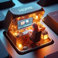 کار با گوشی در منزل مترجم و ادمین