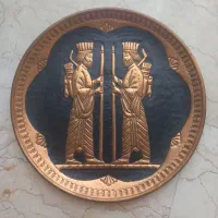 تابلو دیواری مسی سیاه قلم کاری شده