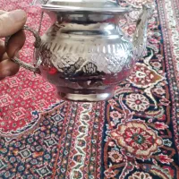 قوری قدیم برنجی سالم انتیک جنس برنج