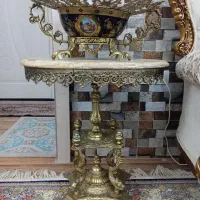 ست میز برنز با میوه خوری بزرگ